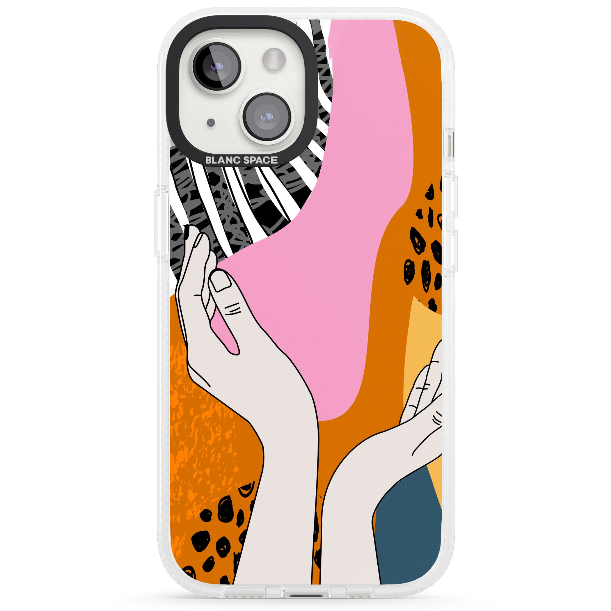 Catching Feels iPhone 15 / 14 / 13 Clear Case Impact Air - Blanc Space