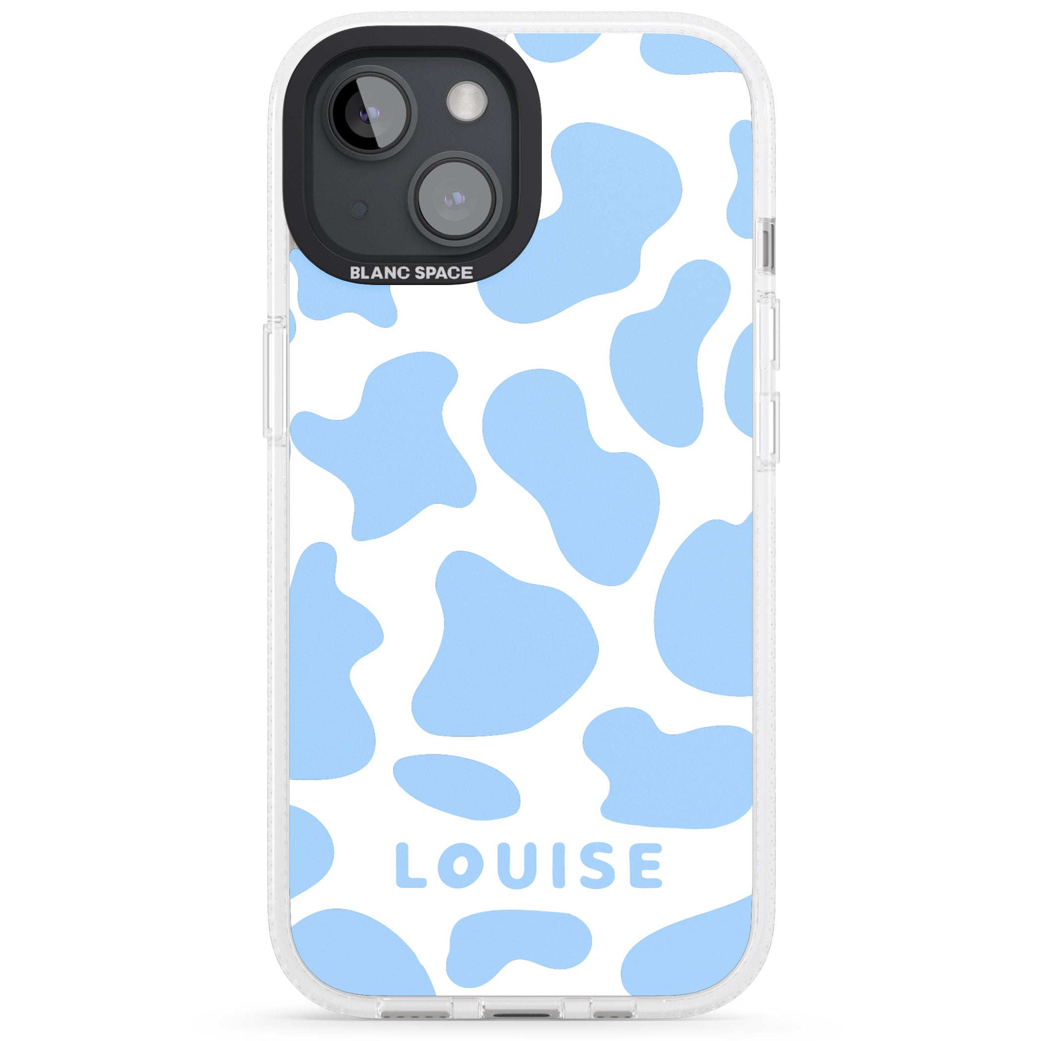 Personalised Personalised Blue And White Cow Print