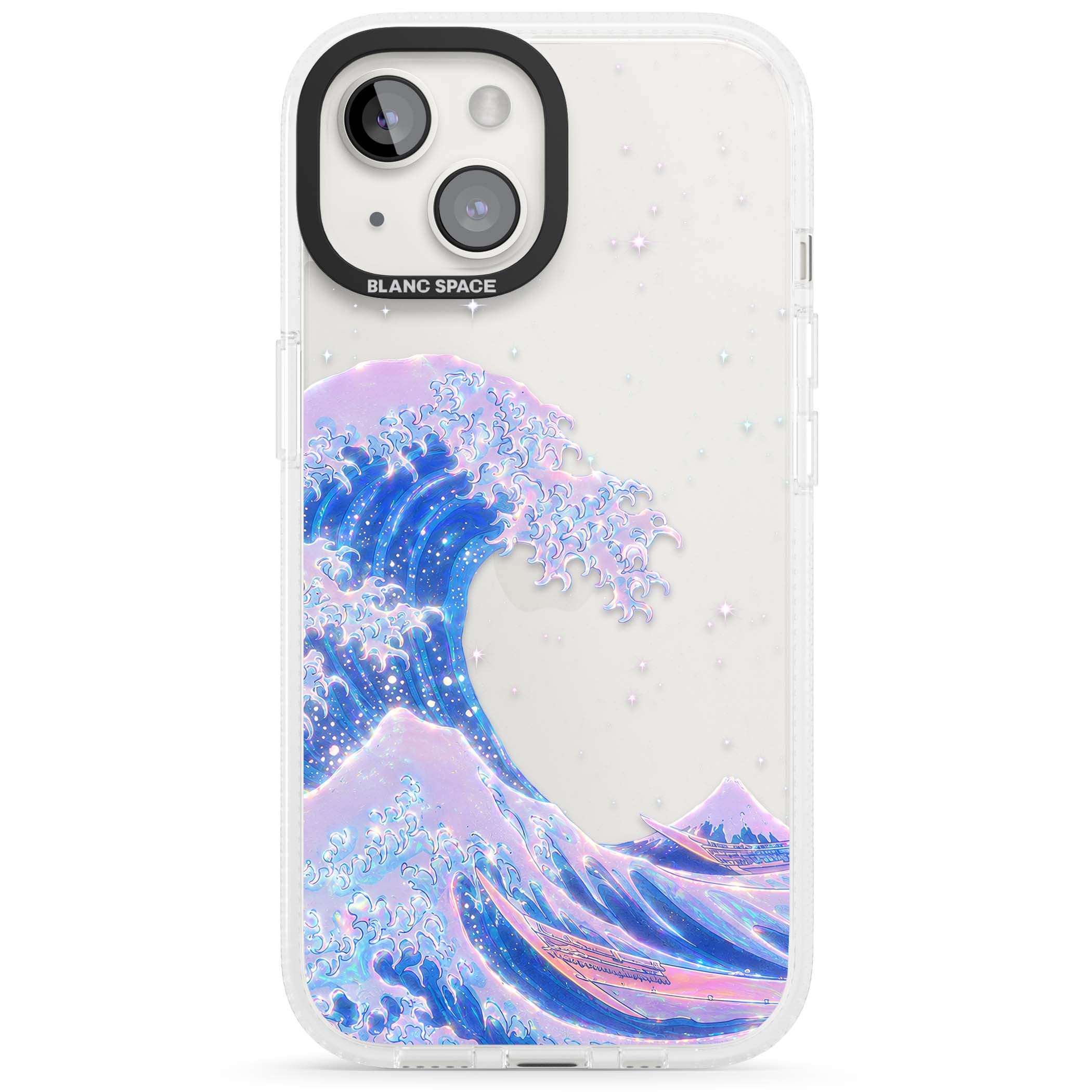 The Great Wave In Opal japanese iPhone case | Clear Case Impact Air case for iPhone 15, iPhone 15 Plus
