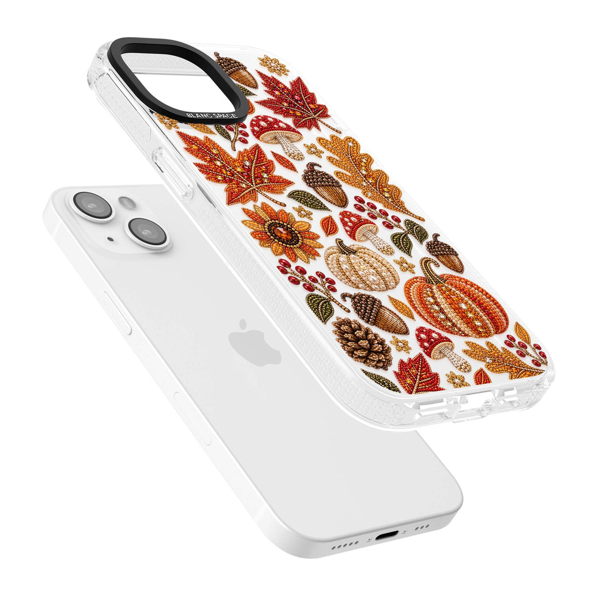 Beaded Autumn iPhone case | Clear Case Impact Air case for iPhone 15, iPhone 15 Plus