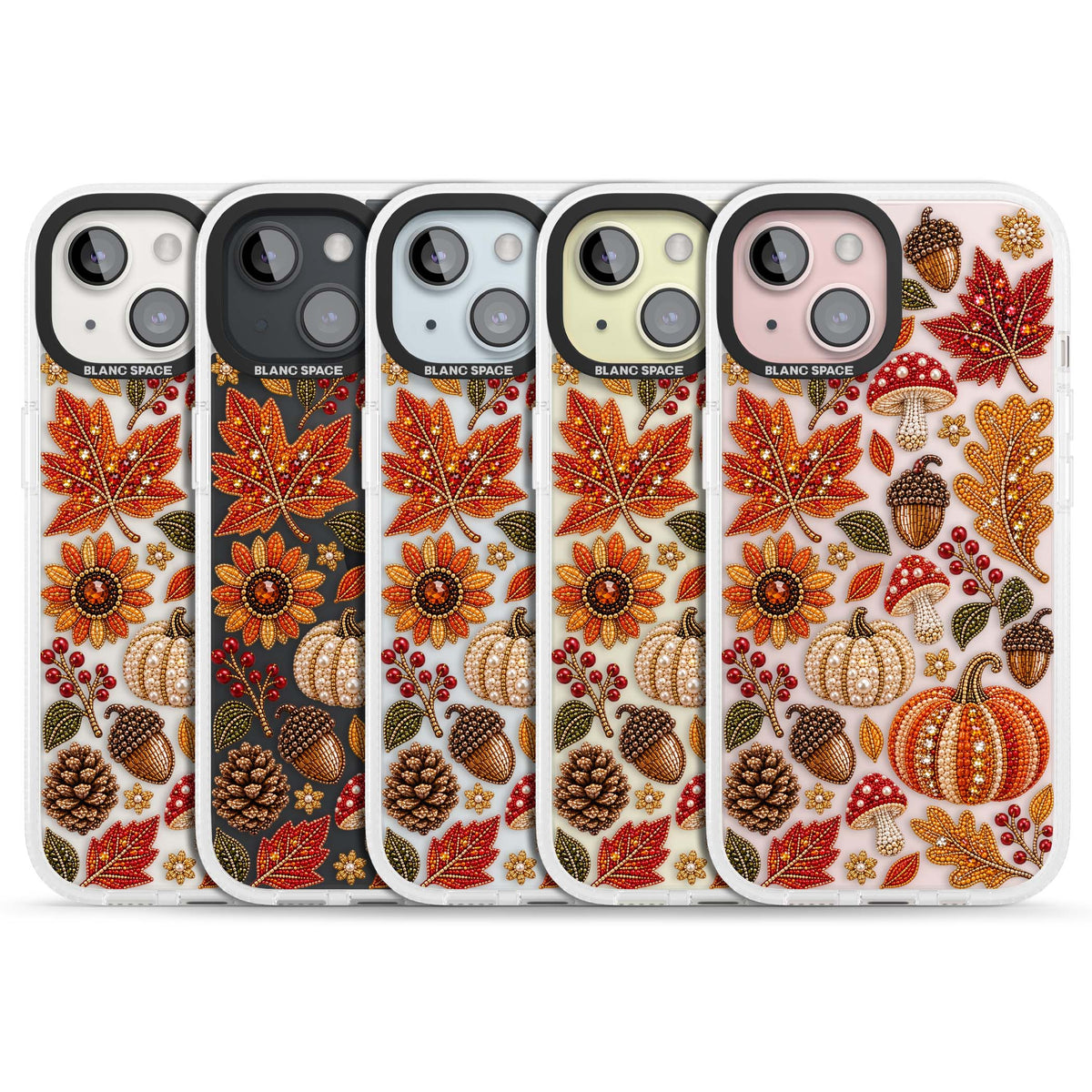 Beaded Autumn iPhone case | Clear Case Impact Air case for iPhone 15, iPhone 15 Plus
