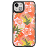 Hawaiian Flowers Abstract Pattern Phone Case iPhone 15 Plus / Magsafe Black Impact Case,iPhone 15 / Magsafe Black Impact Case,iPhone 14 Plus / Magsafe Black Impact Case,iPhone 14 / Magsafe Black Impact Case,iPhone 13 / Magsafe Black Impact Case Blanc Space