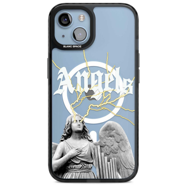 ANGELS Phone Case iPhone 15 Plus / Magsafe Black Impact Case,iPhone 15 / Magsafe Black Impact Case,iPhone 14 Plus / Magsafe Black Impact Case,iPhone 14 / Magsafe Black Impact Case,iPhone 13 / Magsafe Black Impact Case Blanc Space