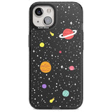 Cute Cartoon Planets Phone Case iPhone 15 Plus / Magsafe Black Impact Case,iPhone 15 / Magsafe Black Impact Case,iPhone 14 Plus / Magsafe Black Impact Case,iPhone 14 / Magsafe Black Impact Case,iPhone 13 / Magsafe Black Impact Case Blanc Space