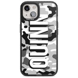 Personalised Greyscale Camo Custom Phone Case iPhone 15 Plus / Magsafe Black Impact Case,iPhone 15 / Magsafe Black Impact Case,iPhone 14 Plus / Magsafe Black Impact Case,iPhone 14 / Magsafe Black Impact Case,iPhone 13 / Magsafe Black Impact Case Blanc Space