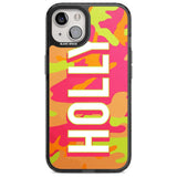 Personalised Colourful Neon Camo Custom Phone Case iPhone 15 Plus / Magsafe Black Impact Case,iPhone 15 / Magsafe Black Impact Case,iPhone 14 Plus / Magsafe Black Impact Case,iPhone 14 / Magsafe Black Impact Case,iPhone 13 / Magsafe Black Impact Case Blanc Space