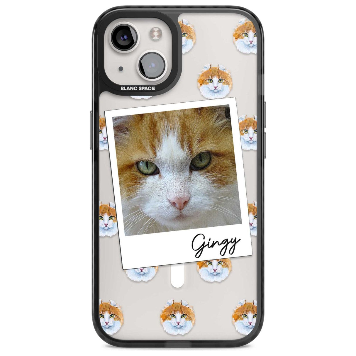 Personalised American Curl Photo Custom Phone Case iPhone 15 Plus / Magsafe Black Impact Case,iPhone 15 / Magsafe Black Impact Case,iPhone 14 Plus / Magsafe Black Impact Case,iPhone 14 / Magsafe Black Impact Case,iPhone 13 / Magsafe Black Impact Case Blanc Space