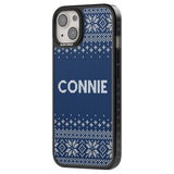 Personalised Blue Christmas Knitted Jumper Custom Phone Case iPhone 15 Pro Max / Black Impact Case,iPhone 15 Plus / Black Impact Case,iPhone 15 Pro / Black Impact Case,iPhone 15 / Black Impact Case,iPhone 15 Pro Max / Impact Case,iPhone 15 Plus / Impact Case,iPhone 15 Pro / Impact Case,iPhone 15 / Impact Case,iPhone 15 Pro Max / Magsafe Black Impact Case,iPhone 15 Plus / Magsafe Black Impact Case,iPhone 15 Pro / Magsafe Black Impact Case,iPhone 15 / Magsafe Black Impact Case,iPhone 14 Pro Max / Black Impact