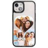 Personalised Heart Photo Custom Phone Case iPhone 15 Plus / Magsafe Black Impact Case,iPhone 15 / Magsafe Black Impact Case,iPhone 14 Plus / Magsafe Black Impact Case,iPhone 14 / Magsafe Black Impact Case,iPhone 13 / Magsafe Black Impact Case Blanc Space