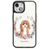 Personalised Cavapoo - Watercolour Dog Portrait Custom Phone Case iPhone 15 Plus / Magsafe Black Impact Case,iPhone 15 / Magsafe Black Impact Case,iPhone 14 Plus / Magsafe Black Impact Case,iPhone 14 / Magsafe Black Impact Case,iPhone 13 / Magsafe Black Impact Case Blanc Space