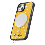 Personalised Yellow Polka Dot Custom Phone Case iPhone 15 Pro Max / Black Impact Case,iPhone 15 Plus / Black Impact Case,iPhone 15 Pro / Black Impact Case,iPhone 15 / Black Impact Case,iPhone 15 Pro Max / Impact Case,iPhone 15 Plus / Impact Case,iPhone 15 Pro / Impact Case,iPhone 15 / Impact Case,iPhone 15 Pro Max / Magsafe Black Impact Case,iPhone 15 Plus / Magsafe Black Impact Case,iPhone 15 Pro / Magsafe Black Impact Case,iPhone 15 / Magsafe Black Impact Case,iPhone 14 Pro Max / Black Impact Case,iPhone 