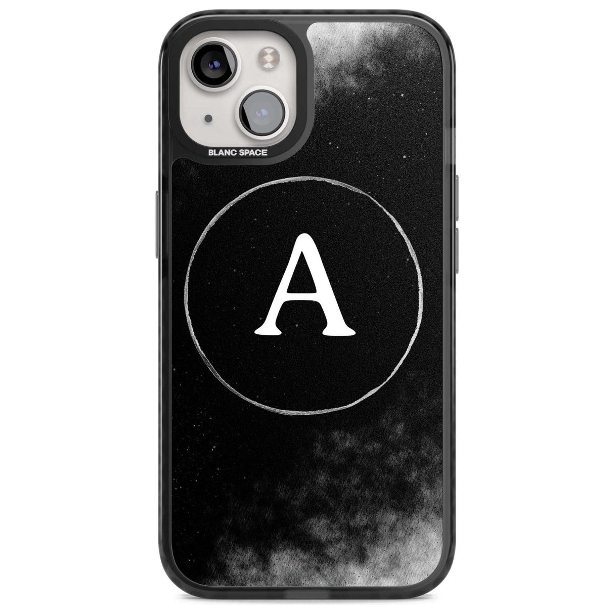 Personalised Eclipse Monogram Custom Phone Case iPhone 15 Plus / Magsafe Black Impact Case,iPhone 15 / Magsafe Black Impact Case,iPhone 14 Plus / Magsafe Black Impact Case,iPhone 14 / Magsafe Black Impact Case,iPhone 13 / Magsafe Black Impact Case Blanc Space