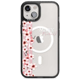 Personalised Cherry Blossoms & Stripes Custom Phone Case iPhone 15 Plus / Magsafe Black Impact Case,iPhone 15 / Magsafe Black Impact Case,iPhone 14 Plus / Magsafe Black Impact Case,iPhone 14 / Magsafe Black Impact Case,iPhone 13 / Magsafe Black Impact Case Blanc Space