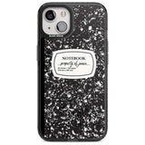 Personalised Notebook Cover Custom Phone Case iPhone 15 Plus / Magsafe Black Impact Case,iPhone 15 / Magsafe Black Impact Case,iPhone 14 Plus / Magsafe Black Impact Case,iPhone 14 / Magsafe Black Impact Case,iPhone 13 / Magsafe Black Impact Case Blanc Space