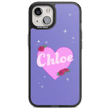 Personalised Glamorous Love Heart Custom Phone Case iPhone 15 Plus / Magsafe Black Impact Case,iPhone 15 / Magsafe Black Impact Case,iPhone 14 Plus / Magsafe Black Impact Case,iPhone 14 / Magsafe Black Impact Case,iPhone 13 / Magsafe Black Impact Case Blanc Space