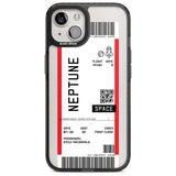 Personalised Neptune Space Travel Ticket Custom Phone Case iPhone 15 Plus / Magsafe Black Impact Case,iPhone 15 / Magsafe Black Impact Case,iPhone 14 Plus / Magsafe Black Impact Case,iPhone 14 / Magsafe Black Impact Case,iPhone 13 / Magsafe Black Impact Case Blanc Space