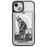 Personalised Strength Tarot Card - Transparent Custom Phone Case iPhone 15 Plus / Magsafe Black Impact Case,iPhone 15 / Magsafe Black Impact Case,iPhone 14 Plus / Magsafe Black Impact Case,iPhone 14 / Magsafe Black Impact Case,iPhone 13 / Magsafe Black Impact Case Blanc Space