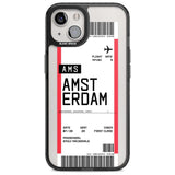 Personalised Amsterdam Boarding Pass Custom Phone Case iPhone 15 Plus / Magsafe Black Impact Case,iPhone 15 / Magsafe Black Impact Case,iPhone 14 Plus / Magsafe Black Impact Case,iPhone 14 / Magsafe Black Impact Case,iPhone 13 / Magsafe Black Impact Case Blanc Space