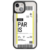 Personalised Paris Boarding Pass Custom Phone Case iPhone 15 Plus / Magsafe Black Impact Case,iPhone 15 / Magsafe Black Impact Case,iPhone 14 Plus / Magsafe Black Impact Case,iPhone 14 / Magsafe Black Impact Case,iPhone 13 / Magsafe Black Impact Case Blanc Space