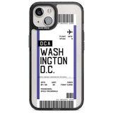 Personalised Washington D.C. Boarding Pass Custom Phone Case iPhone 15 Plus / Magsafe Black Impact Case,iPhone 15 / Magsafe Black Impact Case,iPhone 14 Plus / Magsafe Black Impact Case,iPhone 14 / Magsafe Black Impact Case,iPhone 13 / Magsafe Black Impact Case Blanc Space