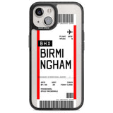 Personalised Birmingham Boarding Pass Custom Phone Case iPhone 15 Plus / Magsafe Black Impact Case,iPhone 15 / Magsafe Black Impact Case,iPhone 14 Plus / Magsafe Black Impact Case,iPhone 14 / Magsafe Black Impact Case,iPhone 13 / Magsafe Black Impact Case Blanc Space