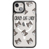 Crazy Cat Lady Phone Case iPhone 15 / Magsafe Black Impact Case,iPhone 15 Plus / Magsafe Black Impact Case,iPhone 13 / Magsafe Black Impact Case,iPhone 14 / Magsafe Black Impact Case,iPhone 14 Plus / Magsafe Black Impact Case Blanc Space