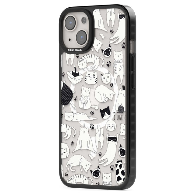 Cartoon Cat Collage - Black & White Phone Case iPhone 15 Pro Max / Black Impact Case,iPhone 15 Plus / Black Impact Case,iPhone 15 Pro / Black Impact Case,iPhone 15 / Black Impact Case,iPhone 15 Pro Max / Impact Case,iPhone 15 Plus / Impact Case,iPhone 15 Pro / Impact Case,iPhone 15 / Impact Case,iPhone 15 Pro Max / Magsafe Black Impact Case,iPhone 15 Plus / Magsafe Black Impact Case,iPhone 15 Pro / Magsafe Black Impact Case,iPhone 15 / Magsafe Black Impact Case,iPhone 14 Pro Max / Black Impact Case,iPhone 1