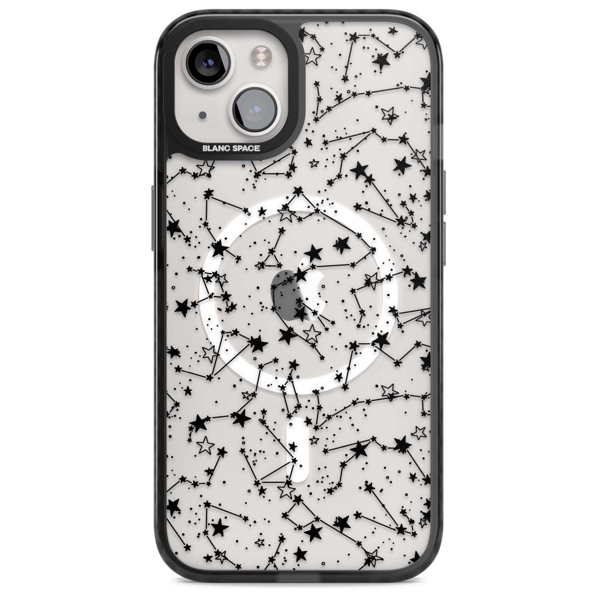 Constellations Phone Case iPhone 15 Plus / Magsafe Black Impact Case,iPhone 15 / Magsafe Black Impact Case,iPhone 14 Plus / Magsafe Black Impact Case,iPhone 14 / Magsafe Black Impact Case,iPhone 13 / Magsafe Black Impact Case Blanc Space