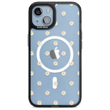 Daisy Pattern Transparent Cute Floral Phone Case iPhone 15 Plus / Magsafe Black Impact Case,iPhone 15 / Magsafe Black Impact Case,iPhone 14 Plus / Magsafe Black Impact Case,iPhone 14 / Magsafe Black Impact Case,iPhone 13 / Magsafe Black Impact Case Blanc Space