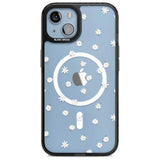 Painted Daises on Transparent Phone Case iPhone 15 Plus / Magsafe Black Impact Case,iPhone 15 / Magsafe Black Impact Case,iPhone 14 Plus / Magsafe Black Impact Case,iPhone 14 / Magsafe Black Impact Case,iPhone 13 / Magsafe Black Impact Case Blanc Space