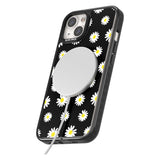 White Daisy Pattern (Black)