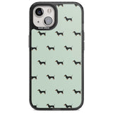 Dachshund Dog Pattern Phone Case iPhone 15 Plus / Magsafe Black Impact Case,iPhone 15 / Magsafe Black Impact Case,iPhone 14 Plus / Magsafe Black Impact Case,iPhone 14 / Magsafe Black Impact Case,iPhone 13 / Magsafe Black Impact Case Blanc Space