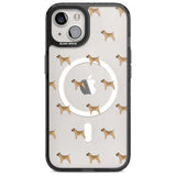 Border Terrier Dog Pattern Clear Phone Case iPhone 15 Plus / Magsafe Black Impact Case,iPhone 15 / Magsafe Black Impact Case,iPhone 14 Plus / Magsafe Black Impact Case,iPhone 14 / Magsafe Black Impact Case,iPhone 13 / Magsafe Black Impact Case Blanc Space