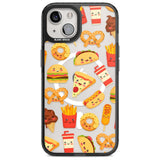 Fast Food Patterns Kawaii Fast Food Mix Phone Case iPhone 15 / Magsafe Black Impact Case,iPhone 15 Plus / Magsafe Black Impact Case,iPhone 13 / Magsafe Black Impact Case,iPhone 14 / Magsafe Black Impact Case,iPhone 14 Plus / Magsafe Black Impact Case Blanc Space