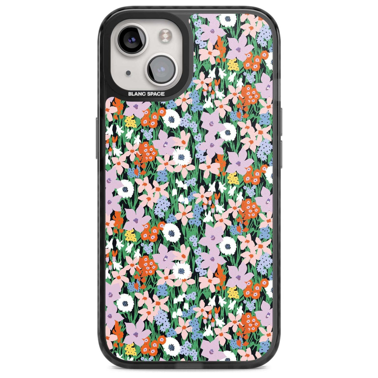 Jazzy Floral Mix: Solid Phone Case iPhone 15 Plus / Magsafe Black Impact Case,iPhone 15 / Magsafe Black Impact Case,iPhone 14 Plus / Magsafe Black Impact Case,iPhone 14 / Magsafe Black Impact Case,iPhone 13 / Magsafe Black Impact Case Blanc Space