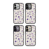 Violet Floral Pattern Design - Cream