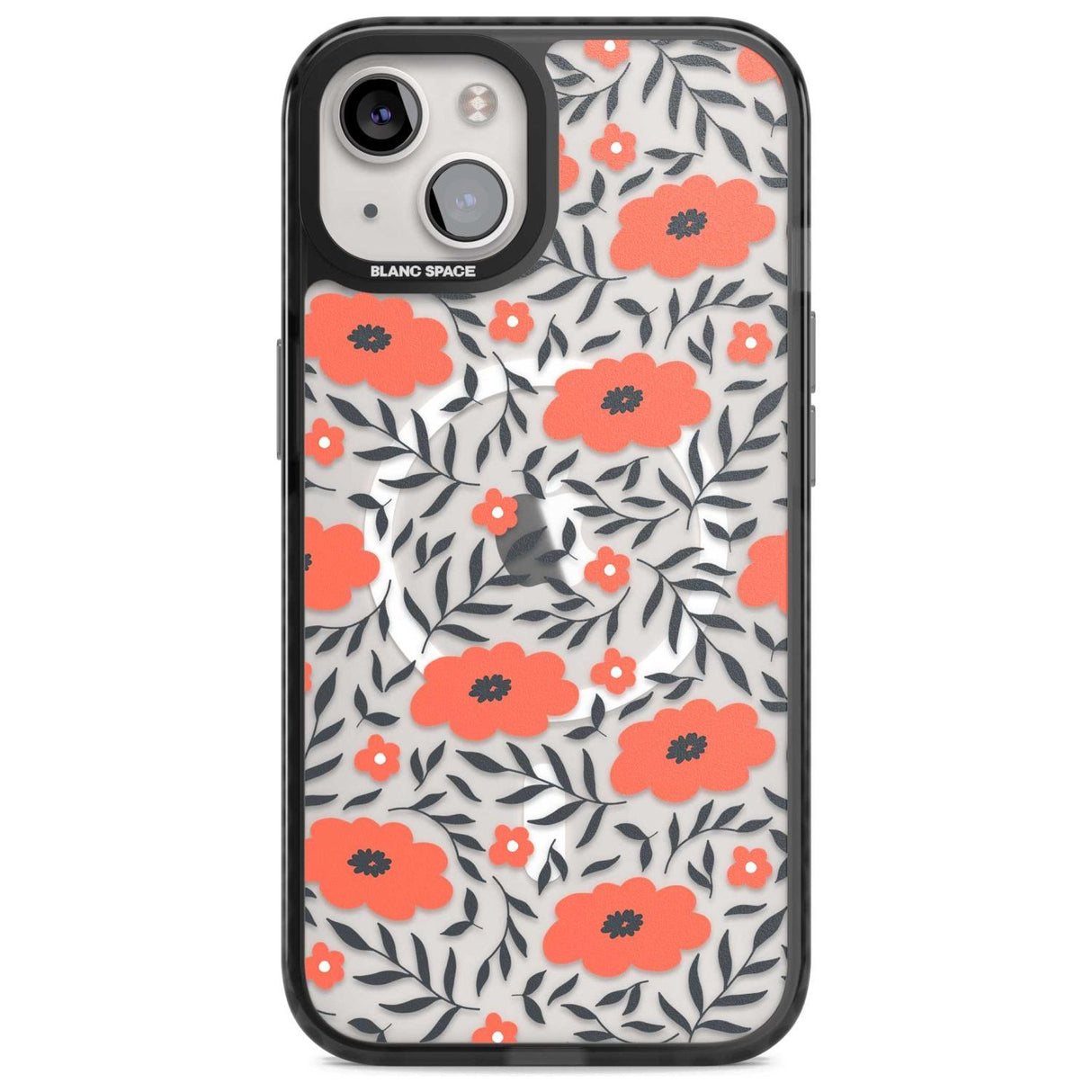 Red Poppy Transparent Floral