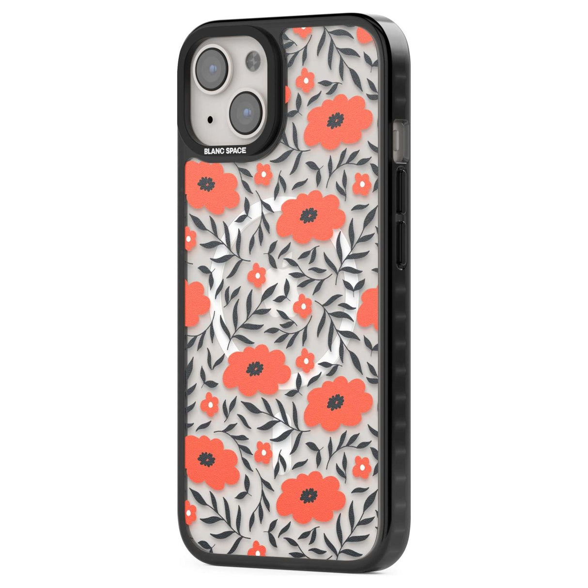 Red Poppy Transparent Floral