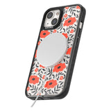 Red Poppy Transparent Floral