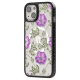 Purple Blossoms Transparent Floral