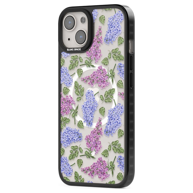 Purple Blossoms Transparent Floral