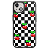 Checkered Cherry Phone Case iPhone 15 Plus / Magsafe Black Impact Case,iPhone 15 / Magsafe Black Impact Case,iPhone 14 Plus / Magsafe Black Impact Case,iPhone 14 / Magsafe Black Impact Case,iPhone 13 / Magsafe Black Impact Case Blanc Space