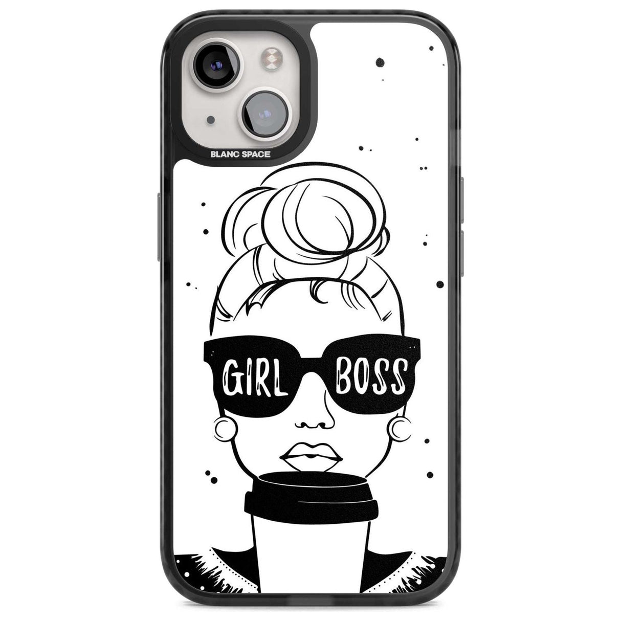 Girl Boss Phone Case iPhone 15 Plus / Magsafe Black Impact Case,iPhone 15 / Magsafe Black Impact Case,iPhone 14 Plus / Magsafe Black Impact Case,iPhone 14 / Magsafe Black Impact Case,iPhone 13 / Magsafe Black Impact Case Blanc Space