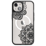 Black Henna Florals Phone Case iPhone 15 Plus / Magsafe Black Impact Case,iPhone 15 / Magsafe Black Impact Case,iPhone 14 Plus / Magsafe Black Impact Case,iPhone 14 / Magsafe Black Impact Case,iPhone 13 / Magsafe Black Impact Case Blanc Space