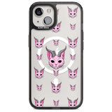 Demon Cat Pattern Phone Case iPhone 15 Plus / Magsafe Black Impact Case,iPhone 15 / Magsafe Black Impact Case,iPhone 14 Plus / Magsafe Black Impact Case,iPhone 14 / Magsafe Black Impact Case,iPhone 13 / Magsafe Black Impact Case Blanc Space