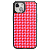 Neon Pink & Red Houndstooth Pattern Phone Case iPhone 15 Plus / Magsafe Black Impact Case,iPhone 15 / Magsafe Black Impact Case,iPhone 14 Plus / Magsafe Black Impact Case,iPhone 14 / Magsafe Black Impact Case,iPhone 13 / Magsafe Black Impact Case Blanc Space