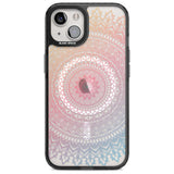 Large Rainbow Mandala Phone Case iPhone 15 Plus / Magsafe Black Impact Case,iPhone 15 / Magsafe Black Impact Case,iPhone 14 Plus / Magsafe Black Impact Case,iPhone 14 / Magsafe Black Impact Case,iPhone 13 / Magsafe Black Impact Case Blanc Space