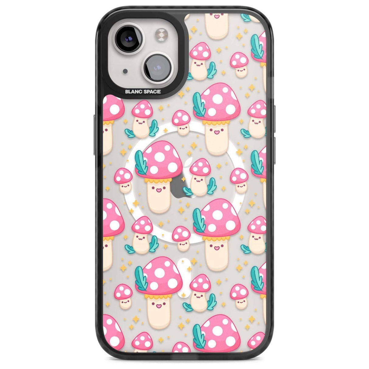 Cute Mushrooms Pattern Phone Case iPhone 15 Plus / Magsafe Black Impact Case,iPhone 15 / Magsafe Black Impact Case,iPhone 14 Plus / Magsafe Black Impact Case,iPhone 14 / Magsafe Black Impact Case,iPhone 13 / Magsafe Black Impact Case Blanc Space