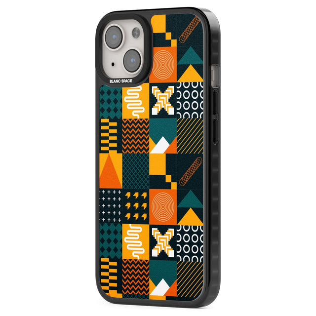 Funky Geometric Patterns: Orange & Dark Green Phone Case iPhone 15 Pro Max / Black Impact Case,iPhone 15 Plus / Black Impact Case,iPhone 15 Pro / Black Impact Case,iPhone 15 / Black Impact Case,iPhone 15 Pro Max / Impact Case,iPhone 15 Plus / Impact Case,iPhone 15 Pro / Impact Case,iPhone 15 / Impact Case,iPhone 15 Pro Max / Magsafe Black Impact Case,iPhone 15 Plus / Magsafe Black Impact Case,iPhone 15 Pro / Magsafe Black Impact Case,iPhone 15 / Magsafe Black Impact Case,iPhone 14 Pro Max / Black Impact Cas