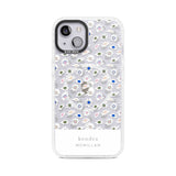 Personalised Grey & White Daisies Floral Design Custom Phone Case iPhone 15 Plus / Magsafe Impact Case,iPhone 15 / Magsafe Impact Case Blanc Space